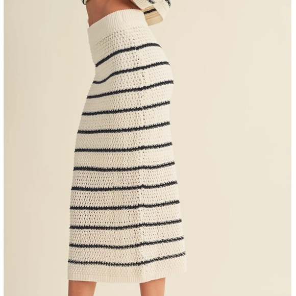 evolutionary stripe knit skirt - Picture 10 of 11